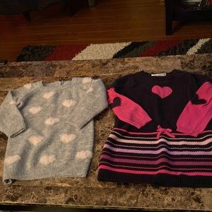 3 for $15 Toddler sweaters with hearts, size 2T